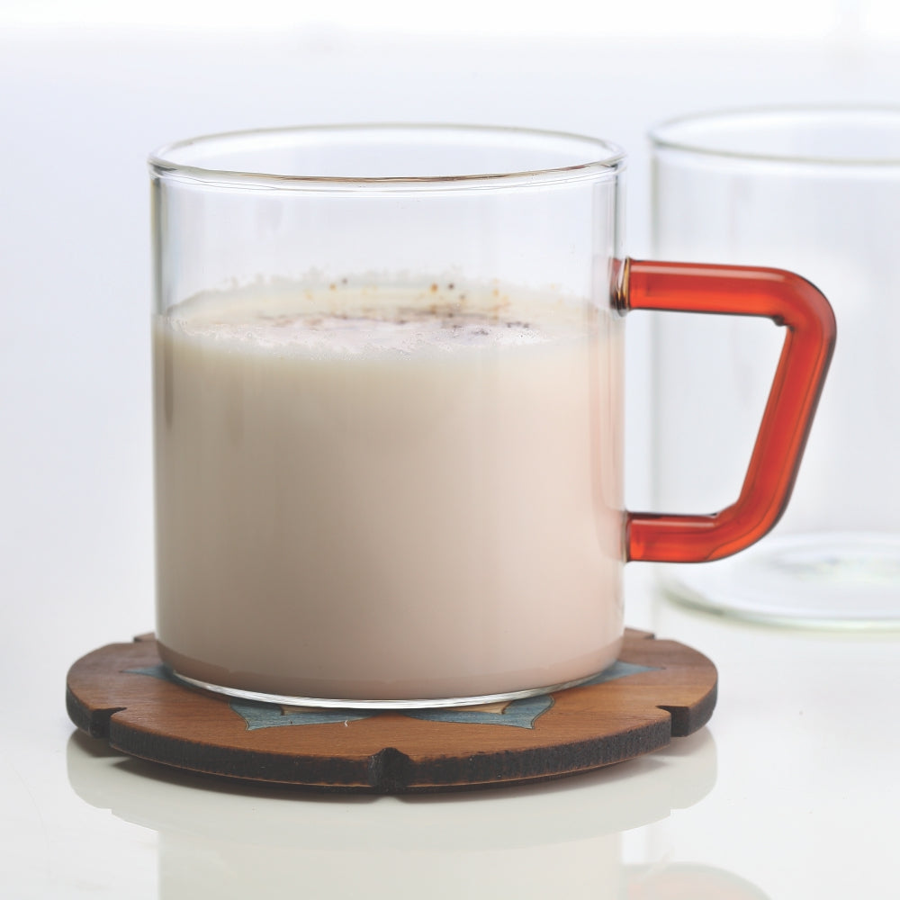 Borosil Brown Vision Classic Mug Set of 6, 190ml