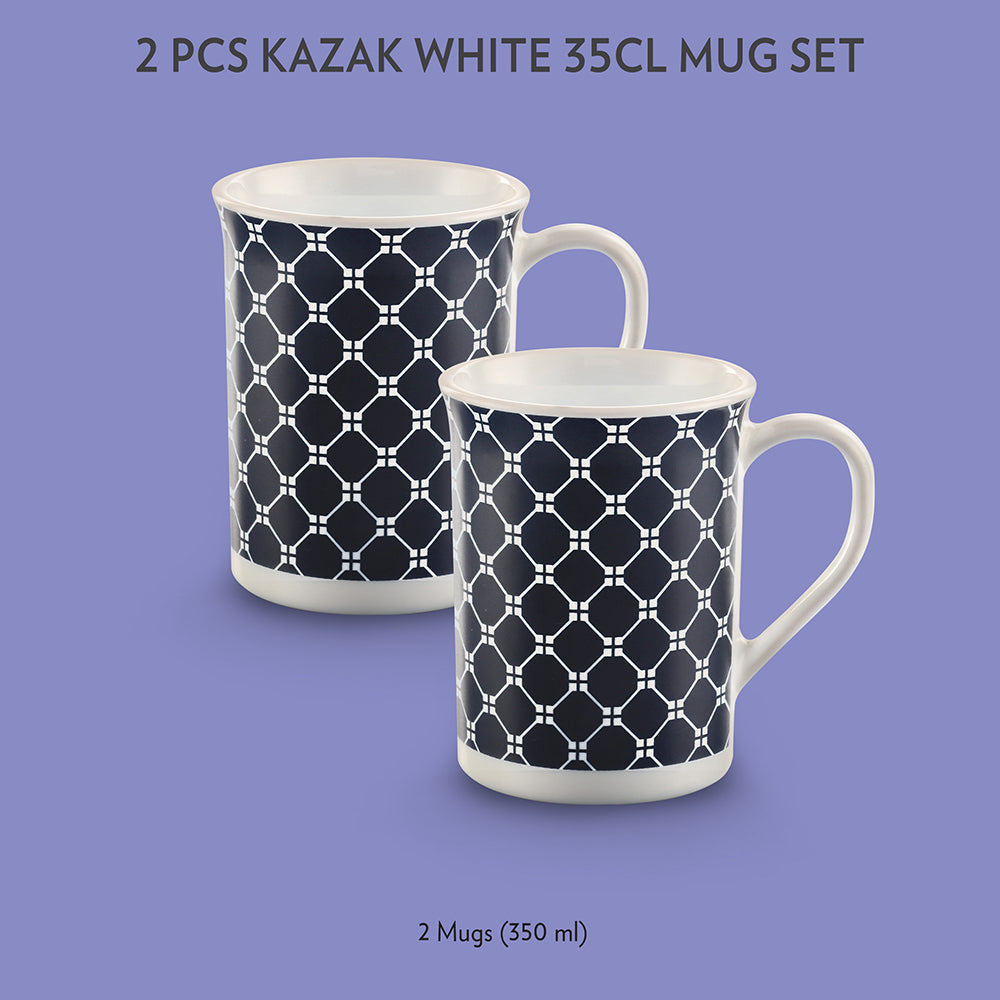 Borosil Larah Kazak White Mug