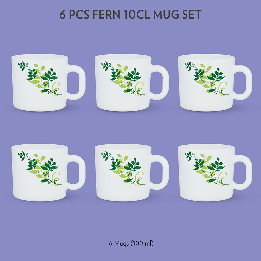 Borosil Larah Fern Mug Set