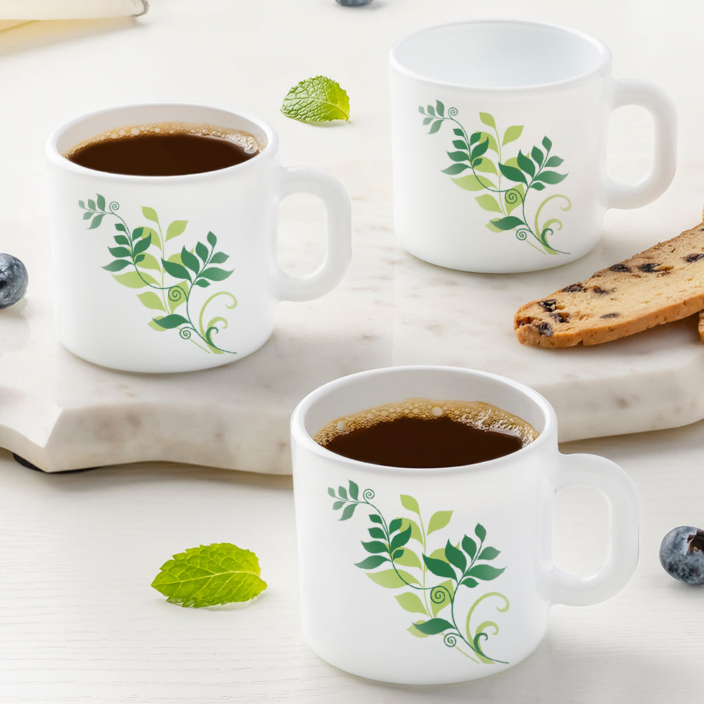 Borosil Larah Fern Mug Set