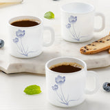 Borosil Larah Tulip Mug Set, 180ml x 6