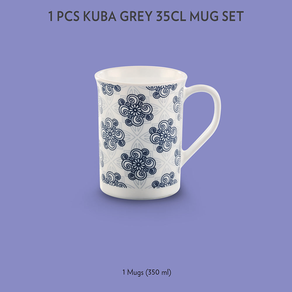 Borosil Larah Kuba Grey Mug 350ml