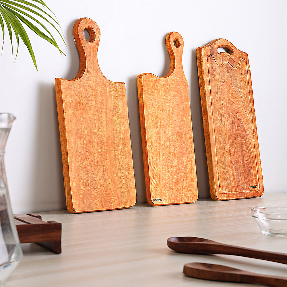 Borosil Dice Neem Wood Chopping Board 42 CM x 21 CM