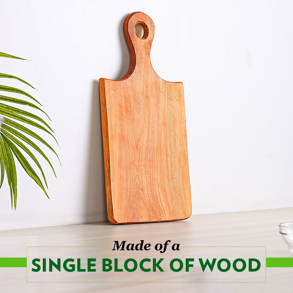 Borosil Dice Neem Wood Chopping Board 42 CM x 21 CM