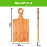 Borosil Dice Neem Wood Chopping Board 42 CM x 21 CM