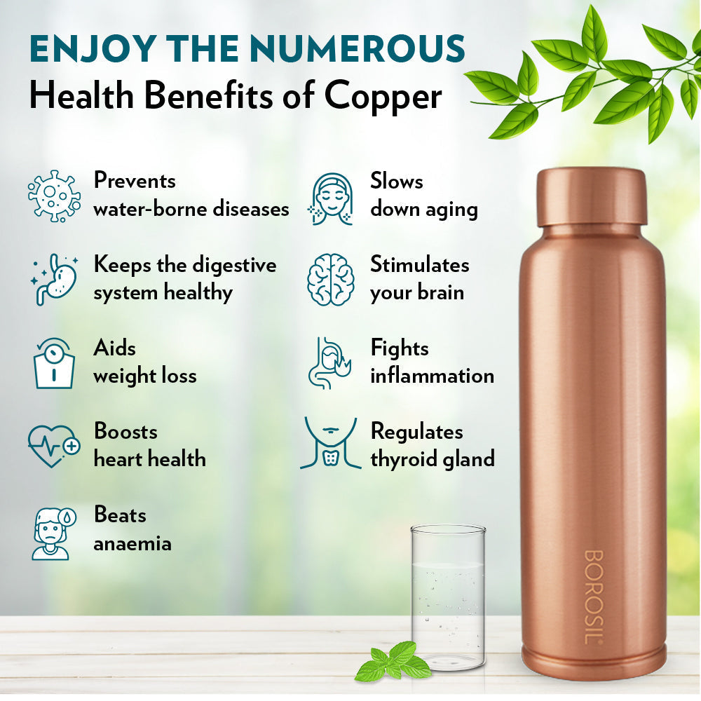 Borosil Pure Copper Bottle
