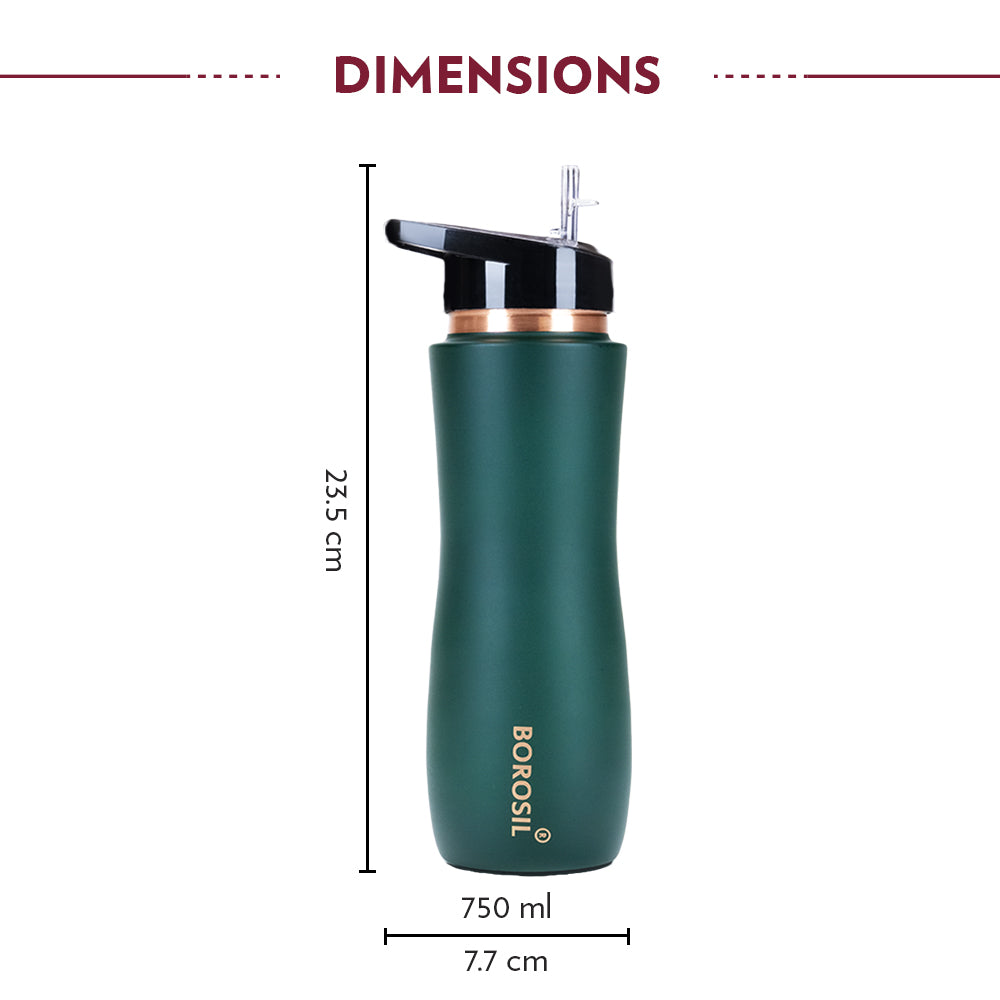 Borosil Sipper Copper Bottle