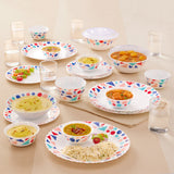 Borosil Larah Speckle Dinner Set 35 pc