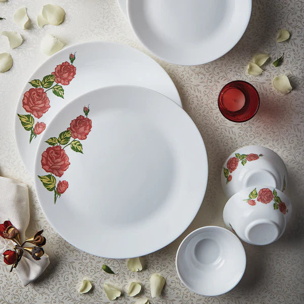 Borosil Larah Rose Gold Dinner Set, 13 pc