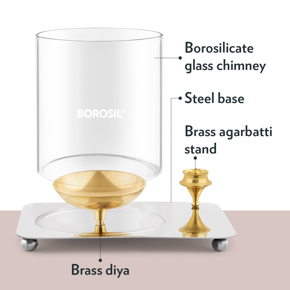 Borosil Aarti Diya, Medium