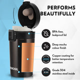 Borosil Coffeemate Insulated Mug, Mocha, 260ml