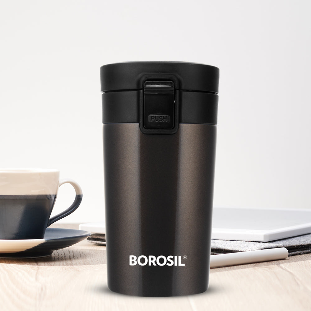 Borosil Coffeemate Insulated Mug, Mocha, 260ml