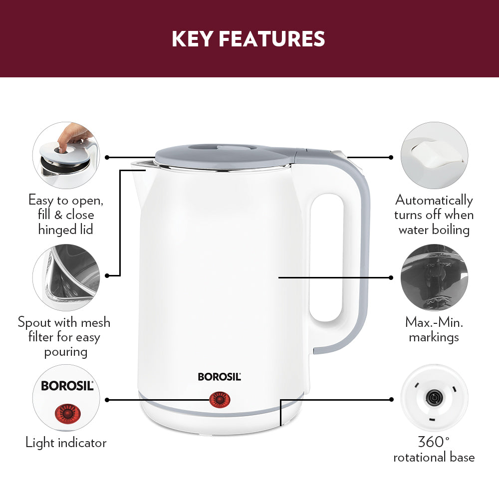 Borosil Cooltouch Electric Kettle
