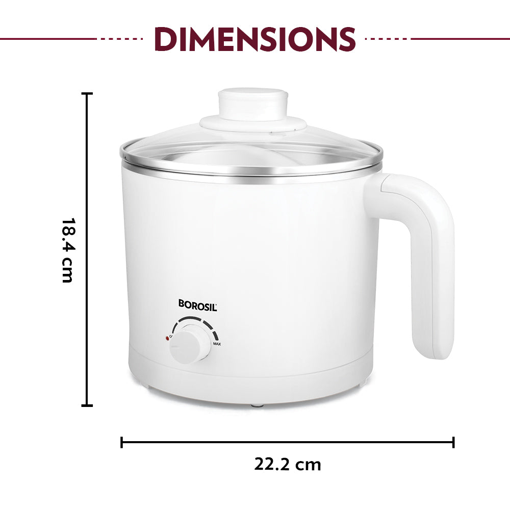 Borosil Cooltouch Multipurpose Kettle
