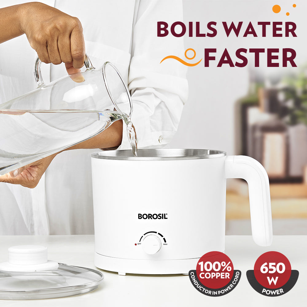 Borosil Cooltouch Multipurpose Kettle