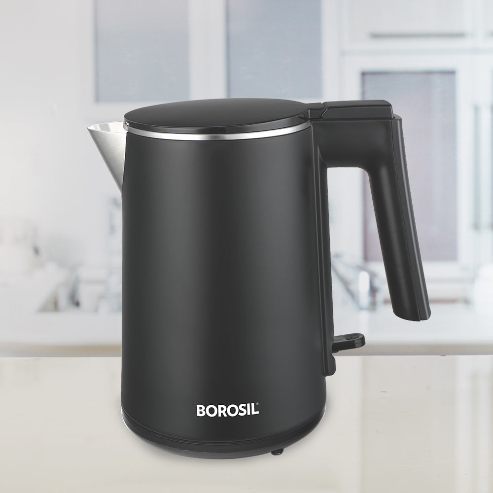 Borosil Cooltouch Stainless Steel Electric Kettle 1L