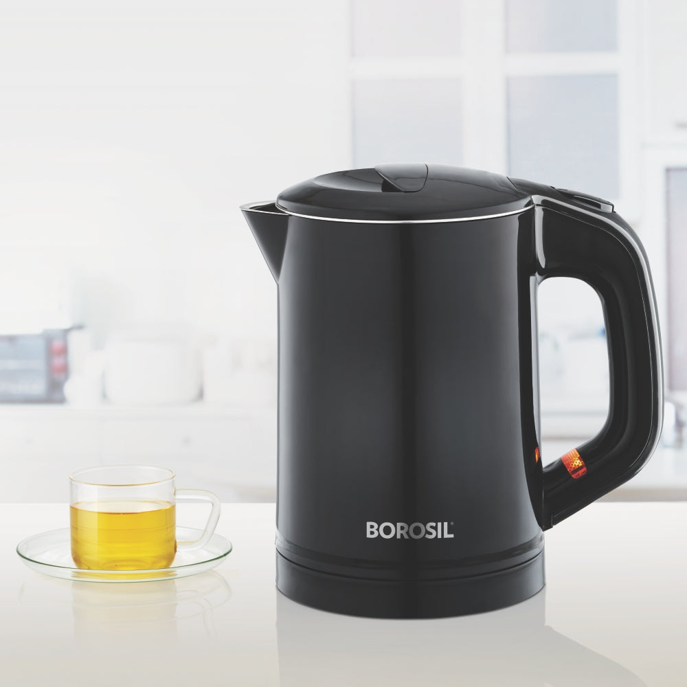 Borosil Eva Stainless Stell Cooltouch Kettle 600ml