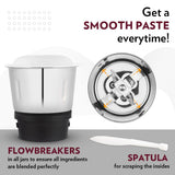 Borosil Supermax Mixer Grinder-Red 750W