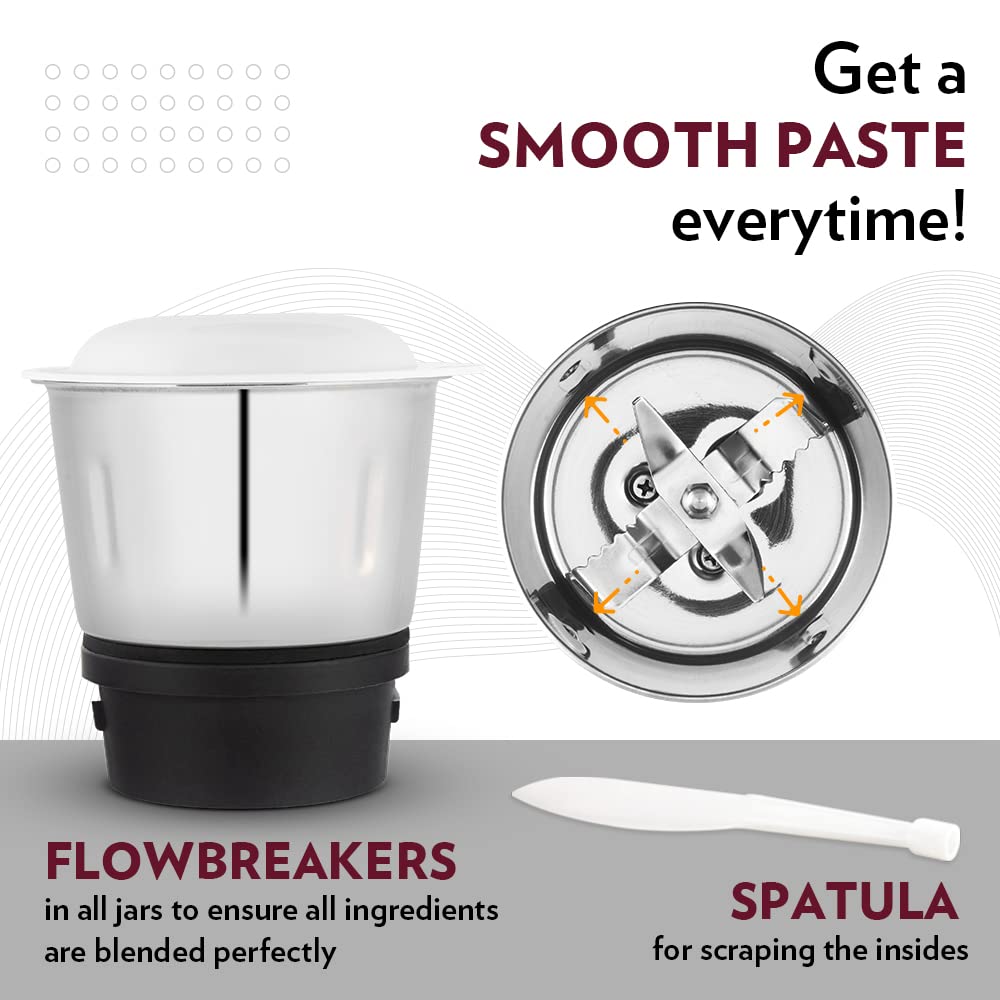 Borosil Supermax Mixer Grinder-Red 750W