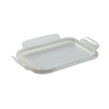 Borosil Rectangular Glass Lunchbox, Set of 2, 370ml Blue