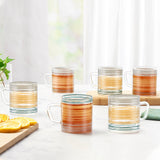 Borosil Glance Glass Mug Set of 6, 190ml