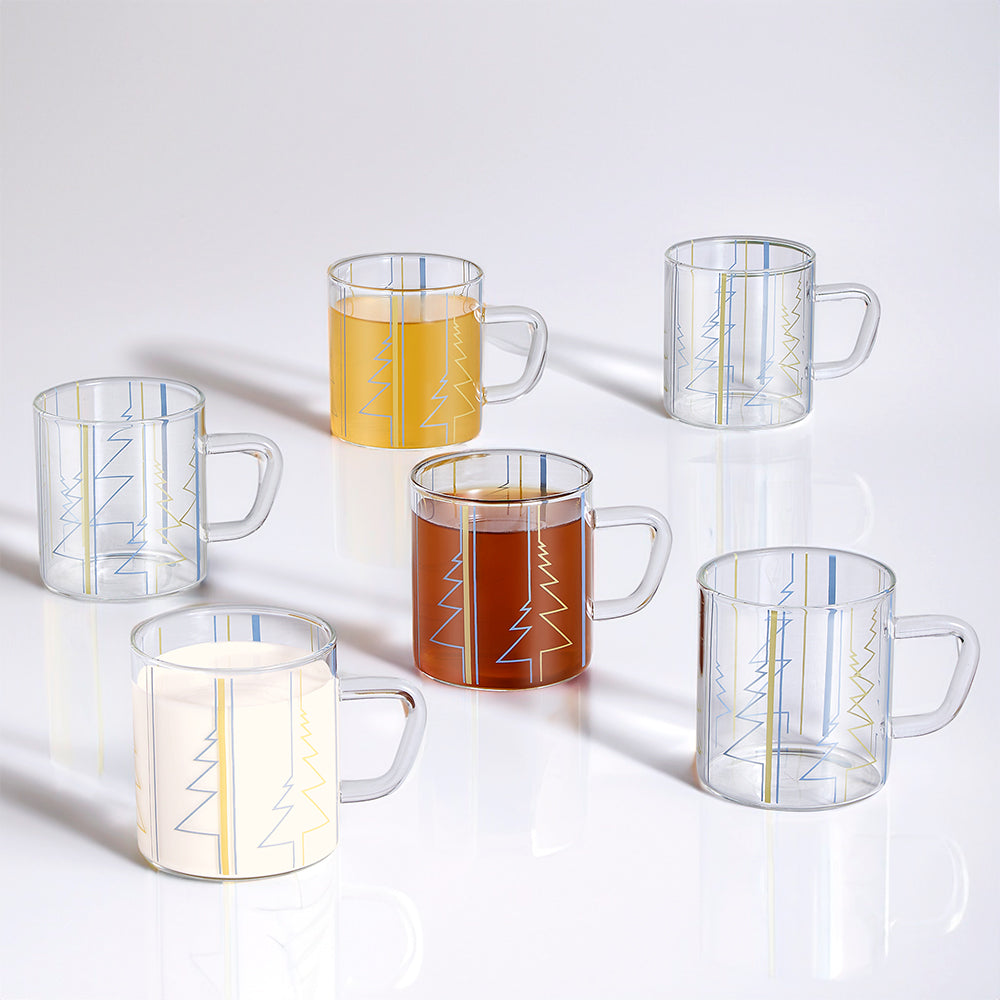 Borosil Sintra Classic Mug Set of 6, 190ml