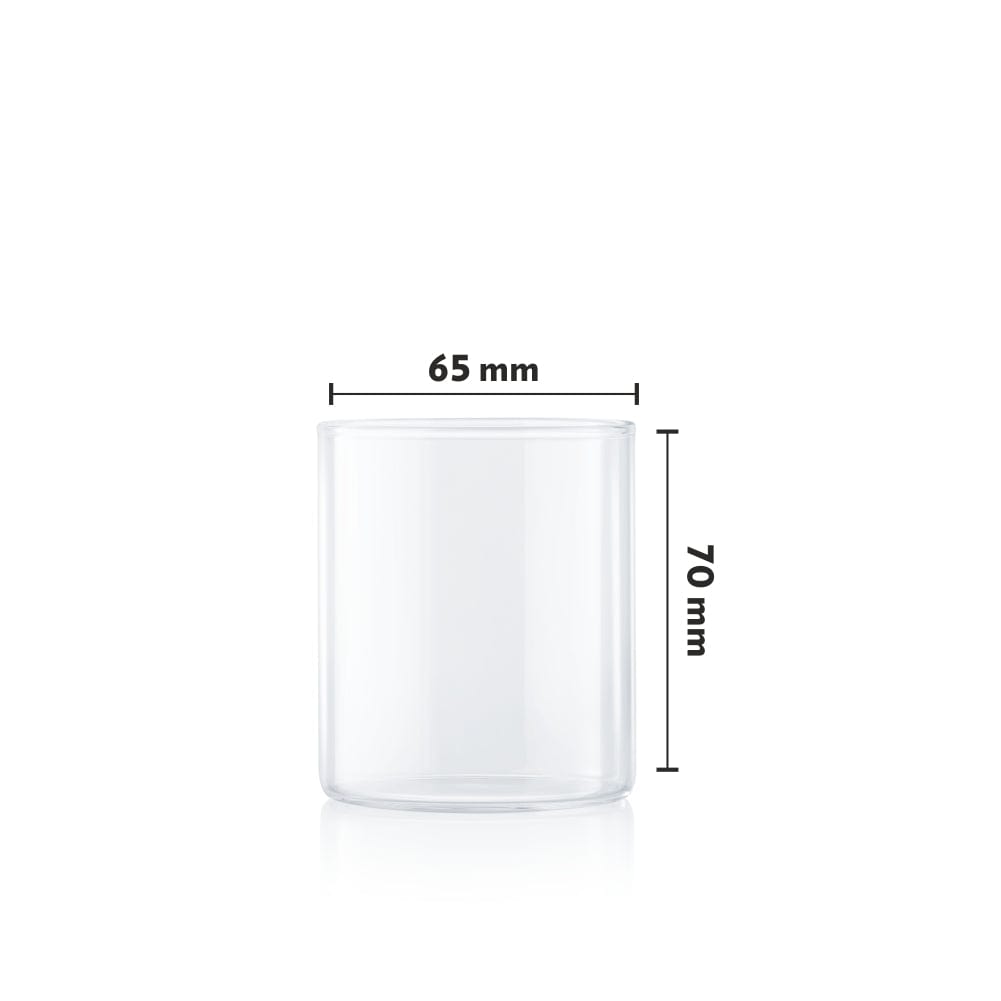 Borosil Vision Squat Glass Set of 6, 205ml