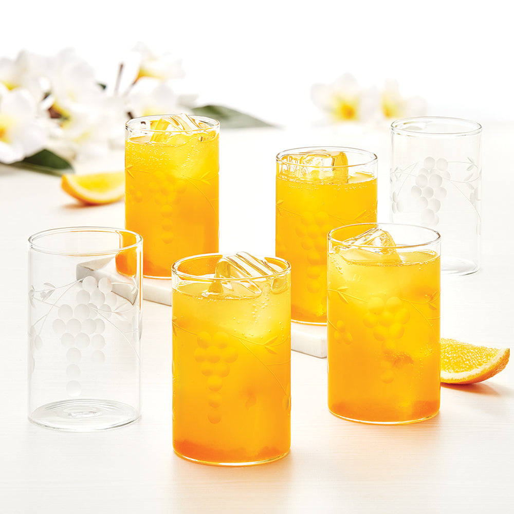 Borosil Berry Glass, Set of 6, 350ml