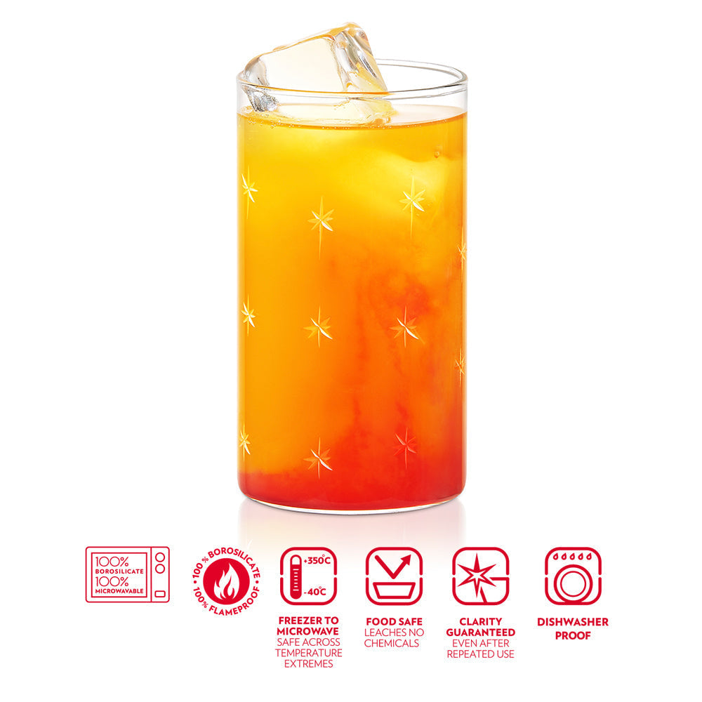 Borosil Galaxy Glass Set of 6, 350ml