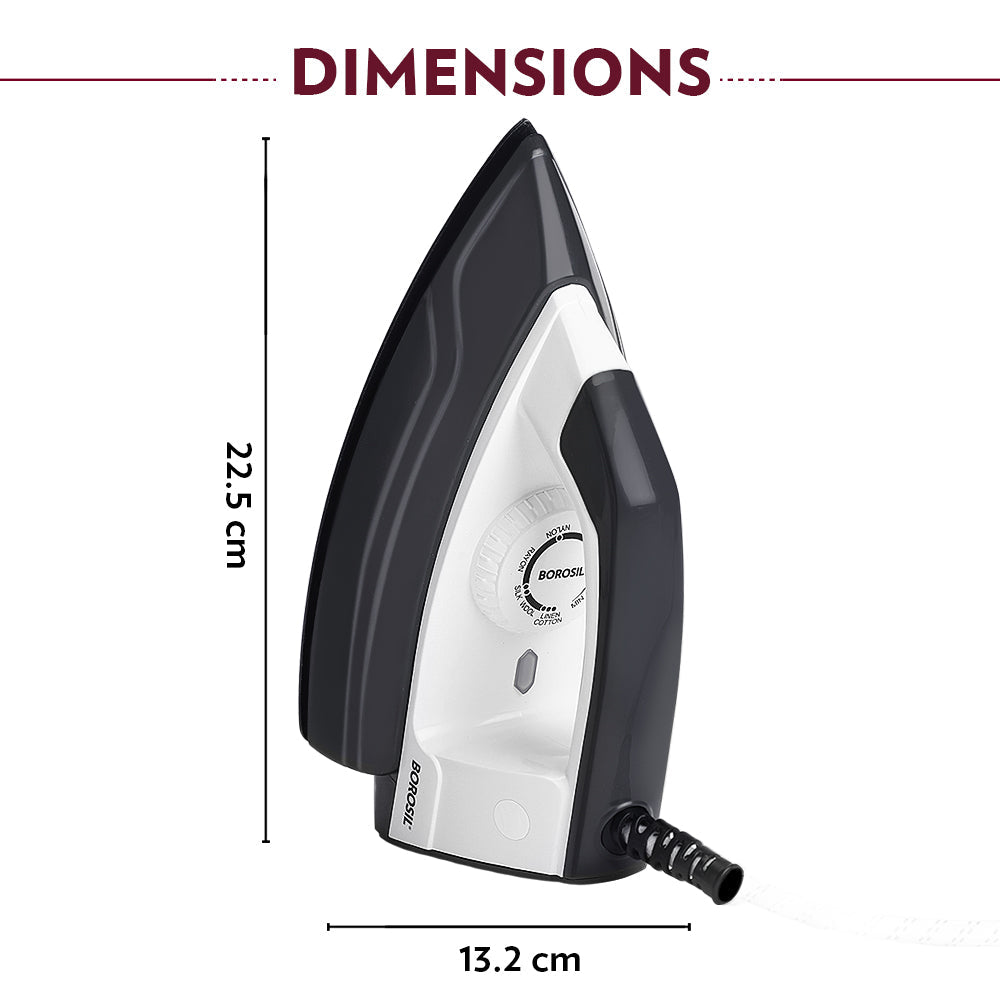 Borosil Glider Dry Press Iron 1000W