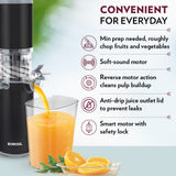 Borosil Easy Juice Cold Press Slow Juicer 130w