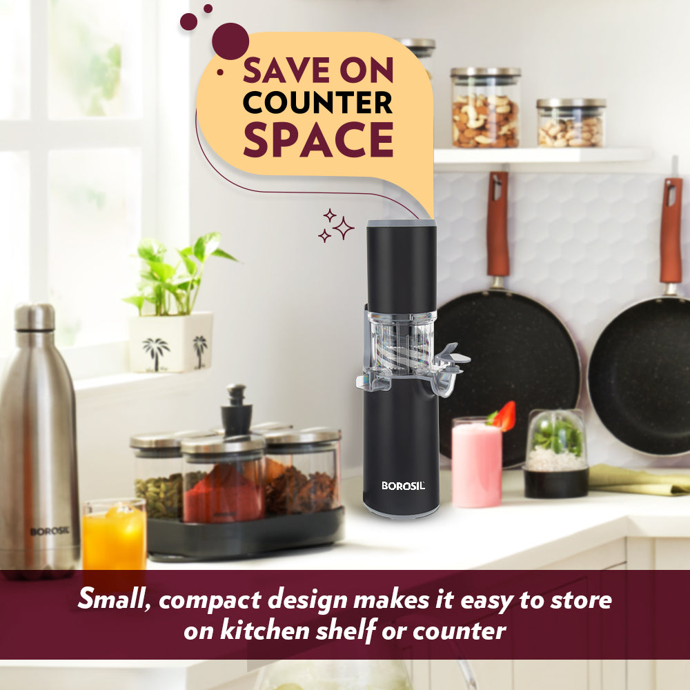 Borosil Easy Juice Cold Press Slow Juicer 130w