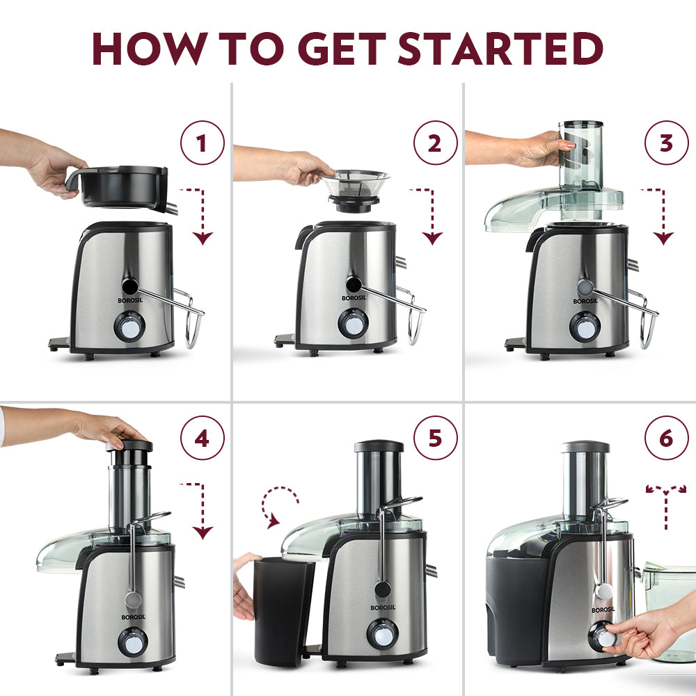 Borosil Primus Plus Juicer 800W