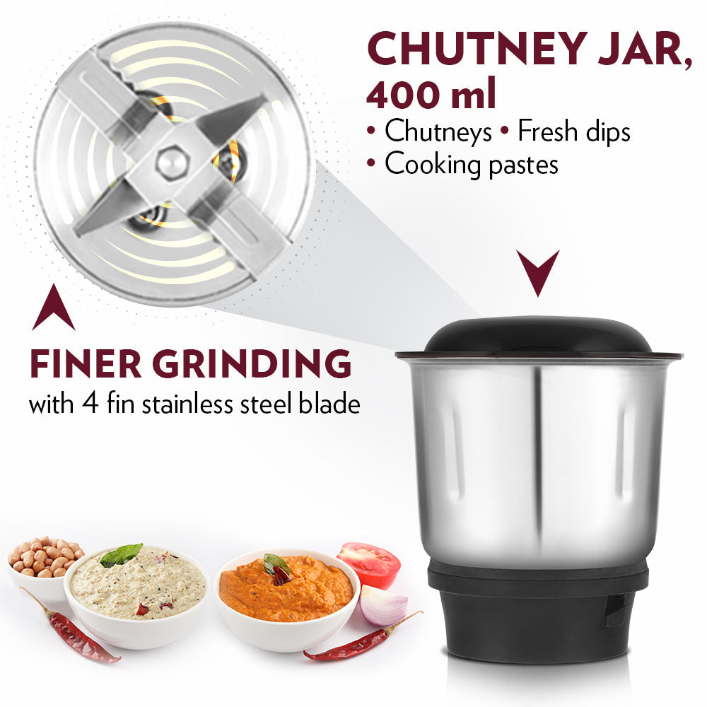 Borosil Powerful Mixer Grinder 500W