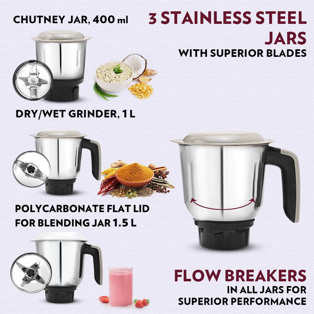 Borosil Infinity Mixer Grinder 750W