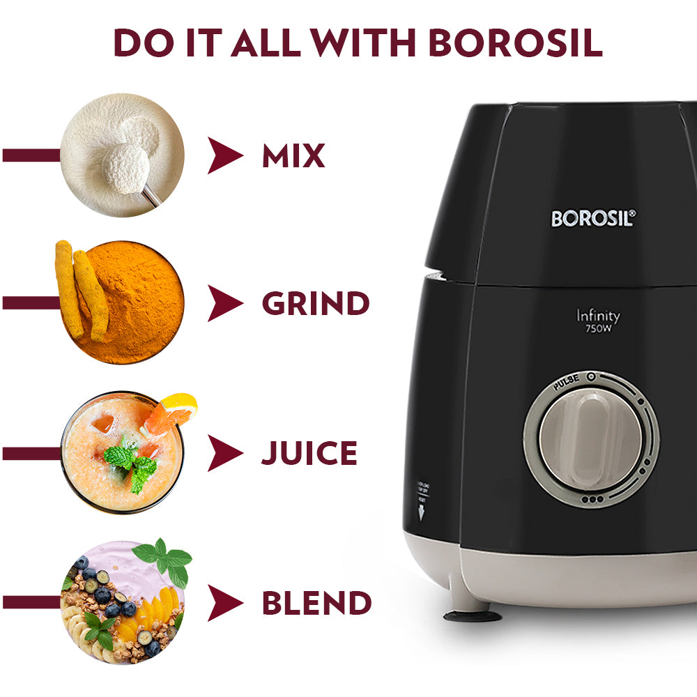 Borosil Infinity Mixer Grinder 750W