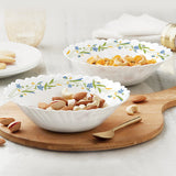 Borosil Larah Red Lily Multipurpose Bowl, 2 pc Set