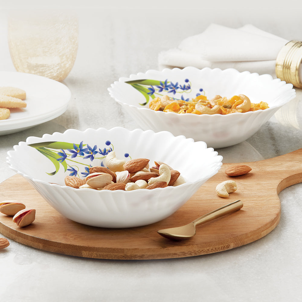 Borosil Larah Lavender Multipurpose Bowl, 2 pc Set