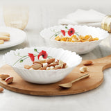 Borosil Red Carnation Multipurpose Bowl, 2 pc Set