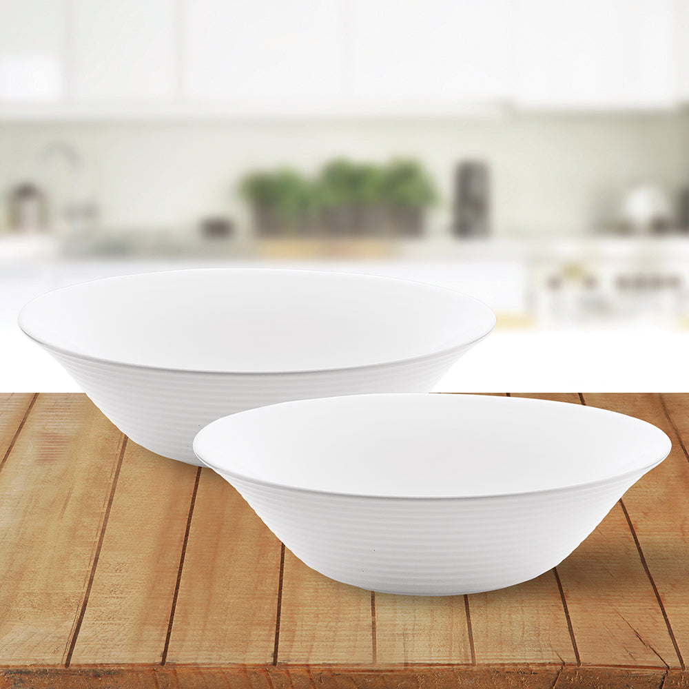 Borosil Larah White Multipurpose Bowl 4 pc Set