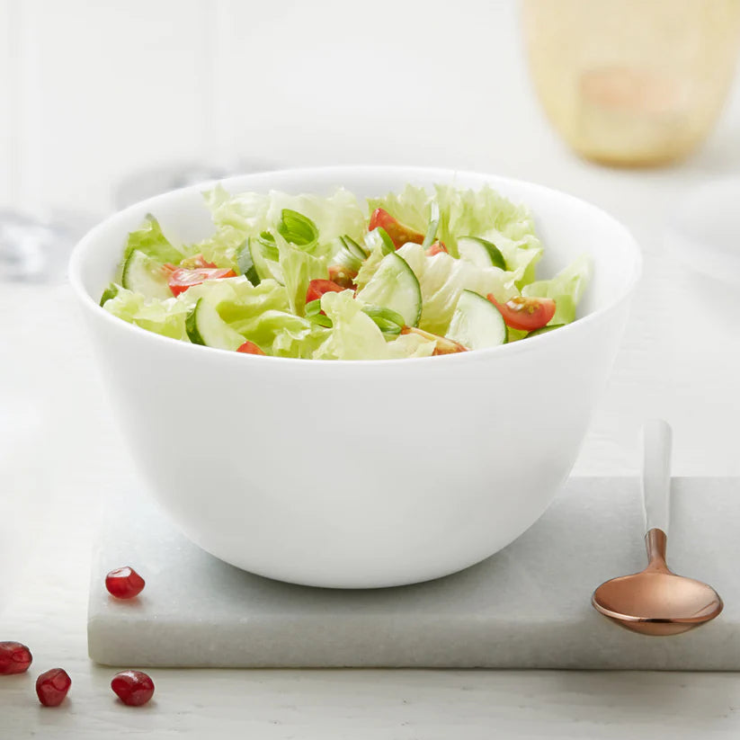 Borosil Larah White Mixing n Serving Bowl, 1L