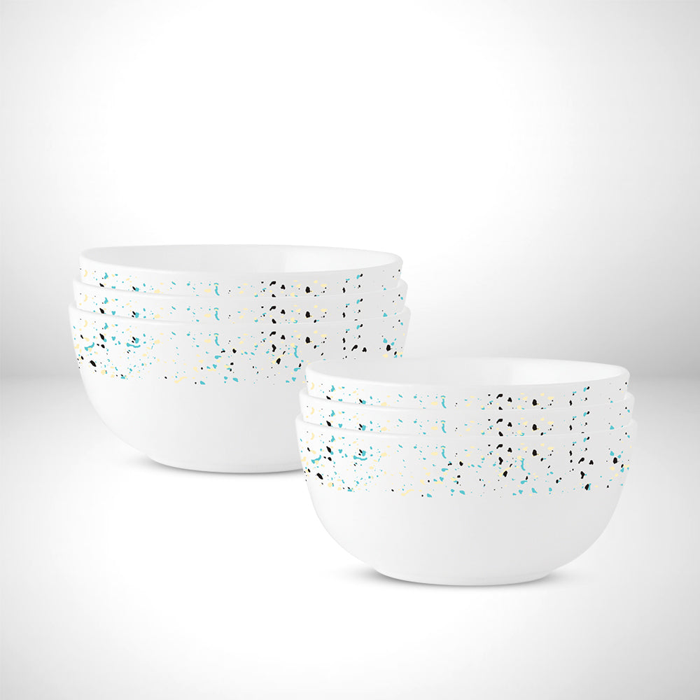 Borosil Larah Riva Veg Bowl Set, 6 pc