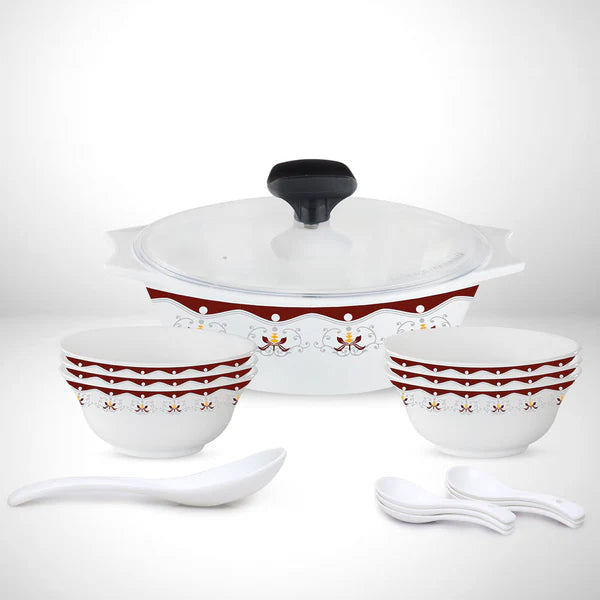 Borosil Larah Royal Brown Soup Set of 6