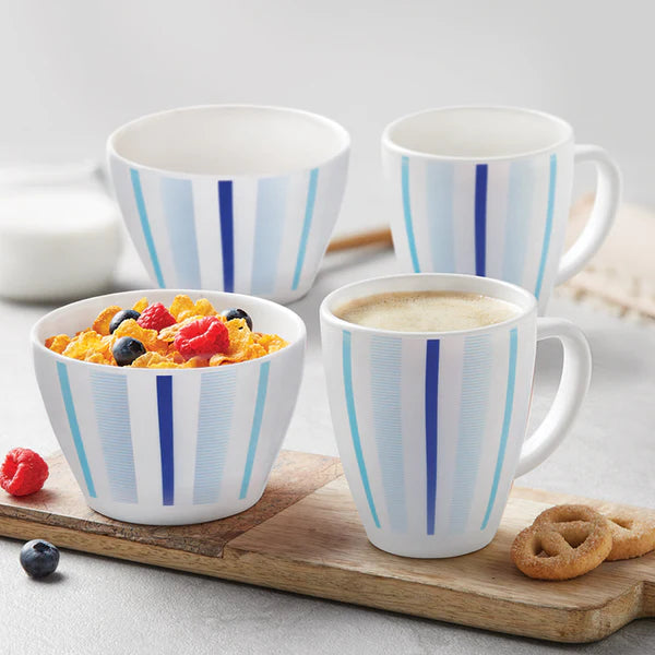 Borosil Larah Blue Strip Breakfast