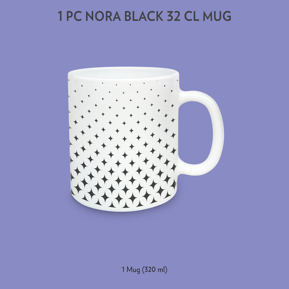 Borosil Larah Nora Mug, 320ml Black