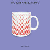 Borosil Larah Ruby Pixel Mug 320Ml