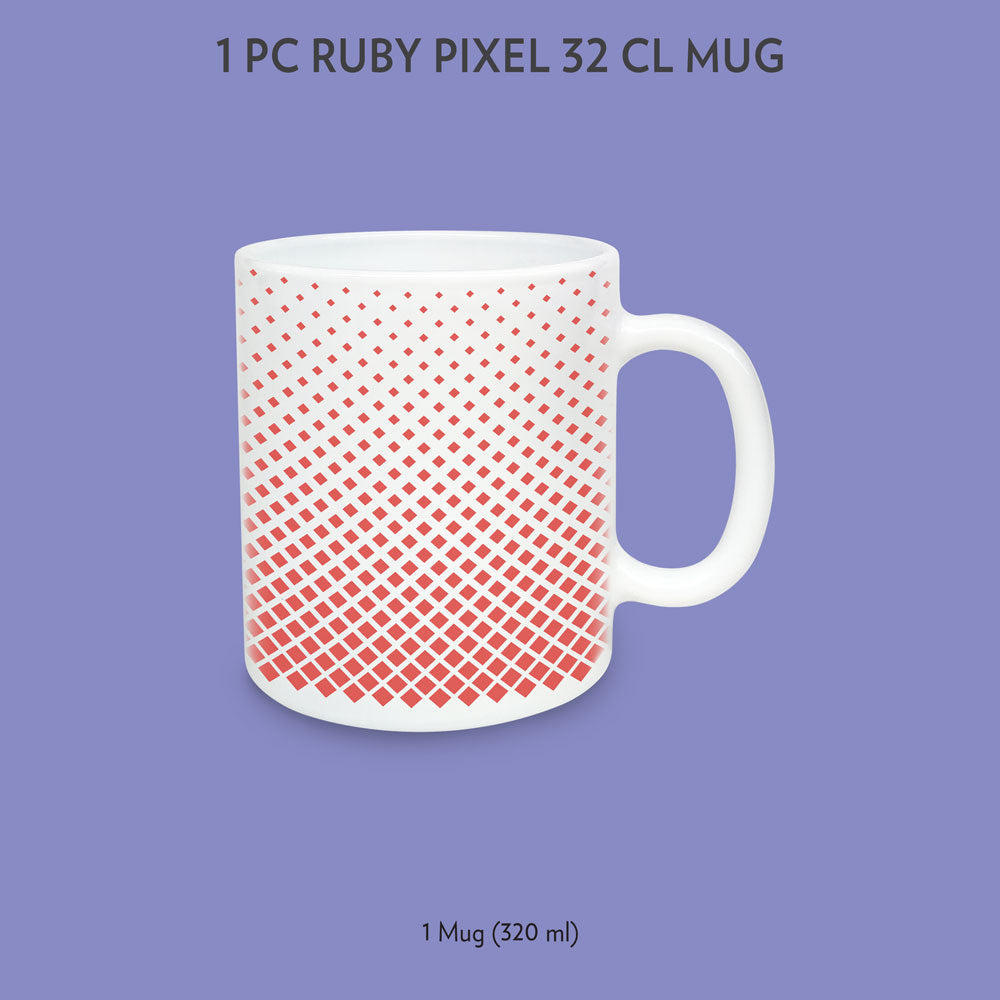 Borosil Larah Ruby Pixel Mug 320Ml