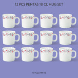 Borosil Larah Pentas Mug Set