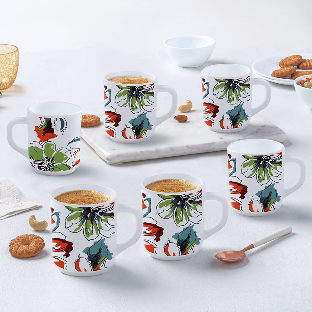 Borosil Larah Bali Mug Set of 2, 240ml