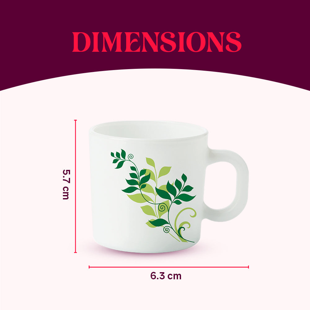 Borosil Larah Fern Mug Set